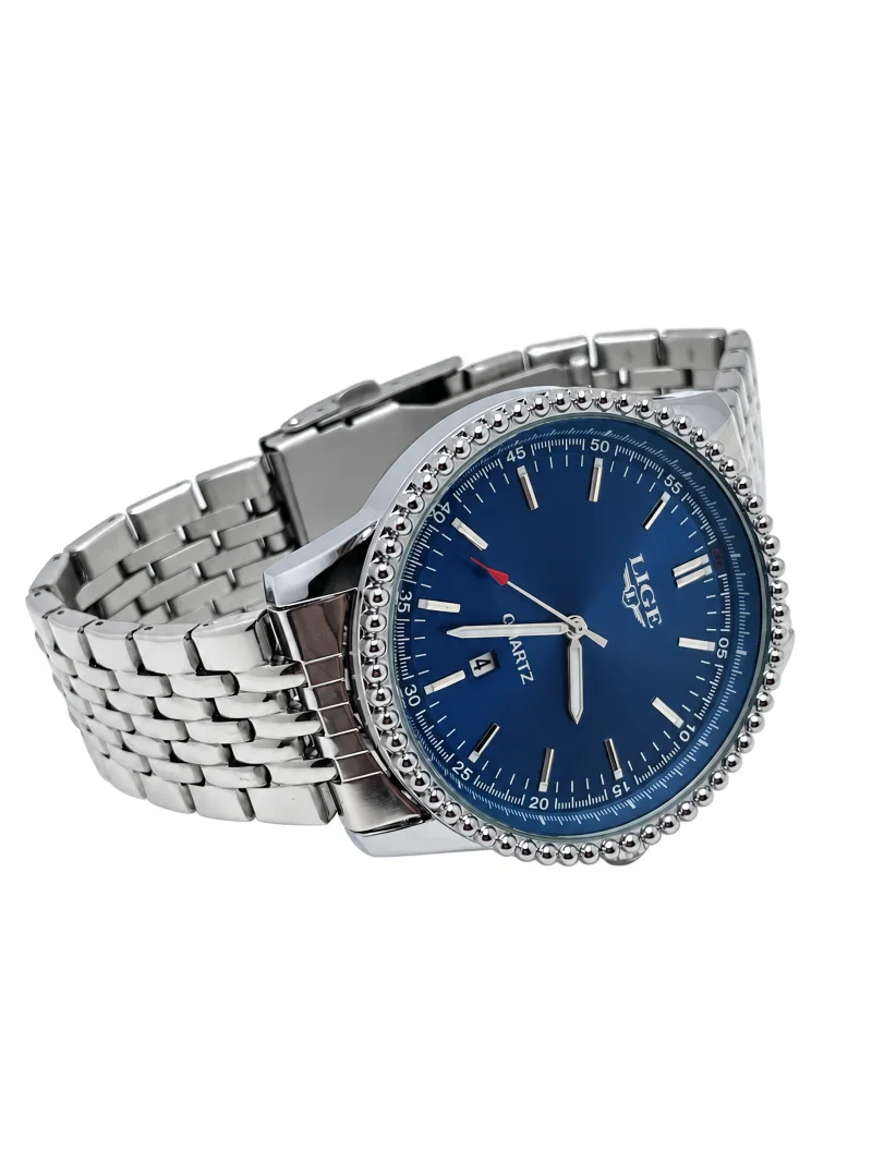 Azure Classic Dial Watch Blue and Silver