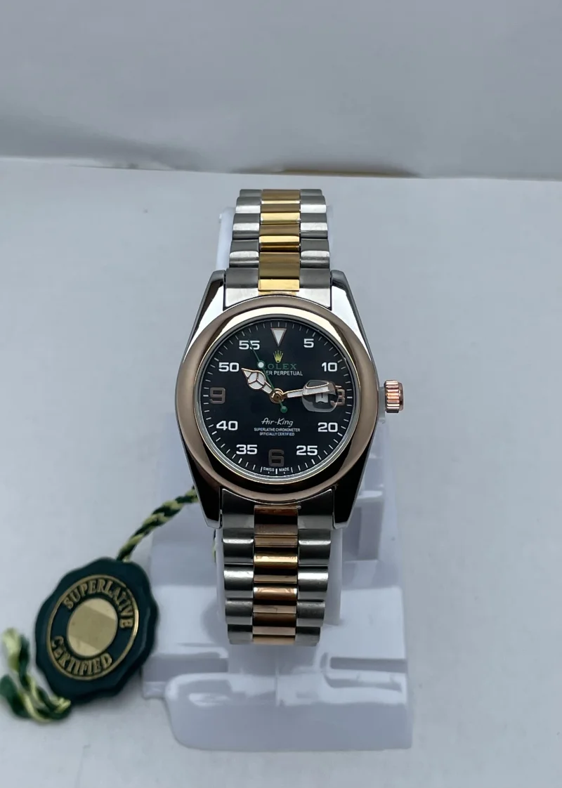 Woman Rolex Air King Two Tone