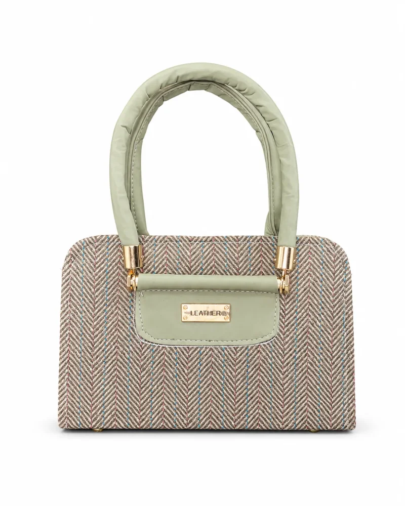 Herringbone Tweed Handbag
