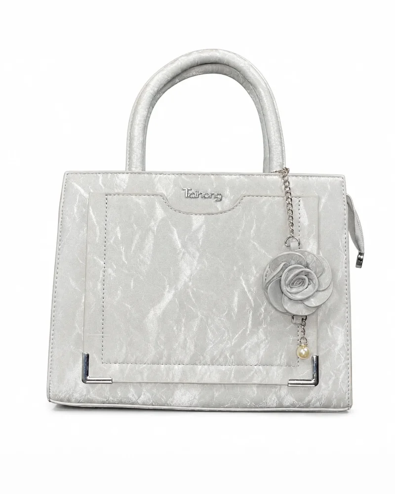 Rose Charm Structured Bag