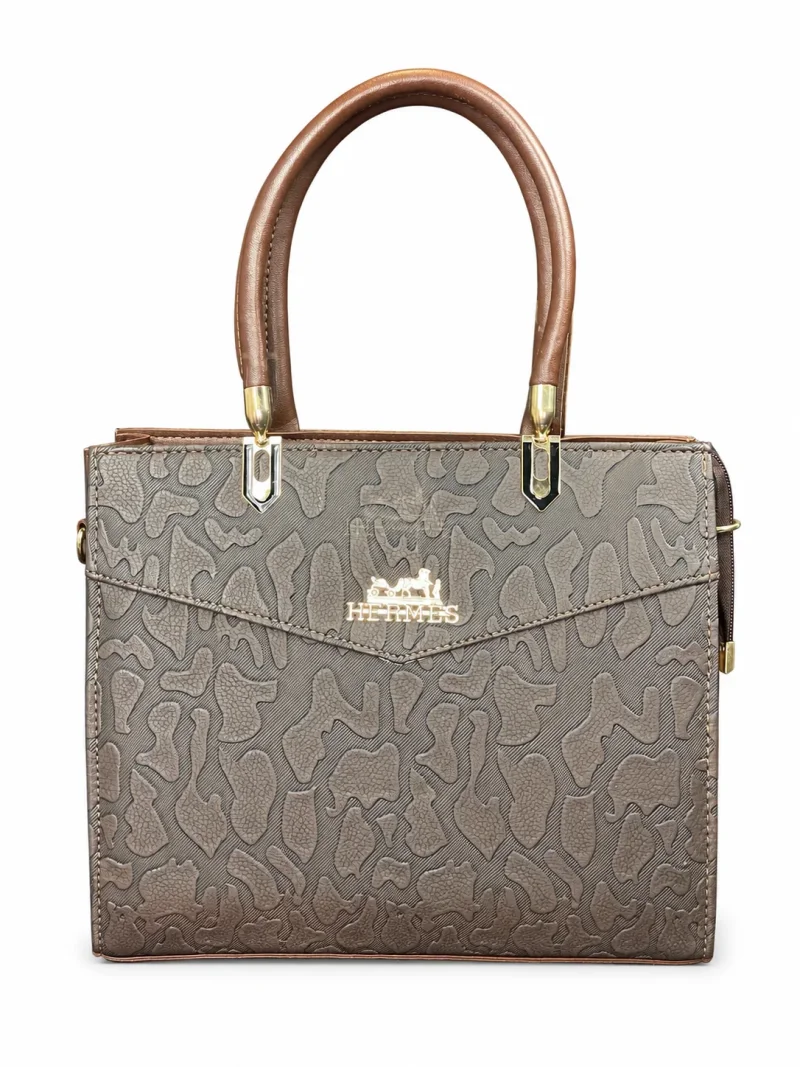 Taupe Embossed Envelope Bag