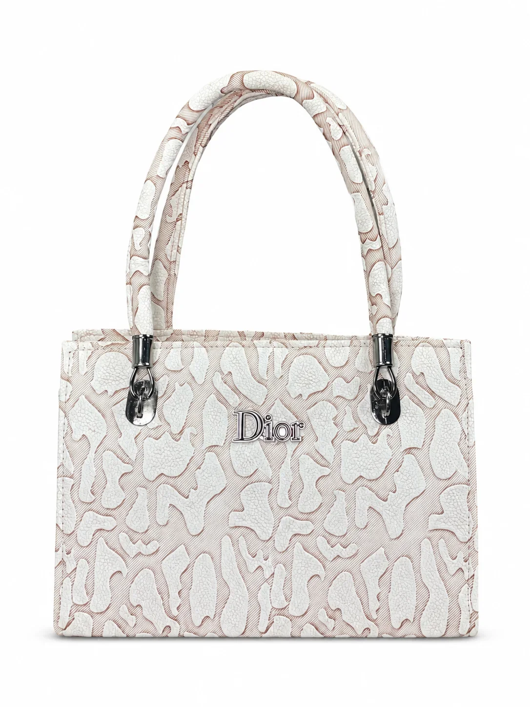 Blush Marble Shoulder Tote
