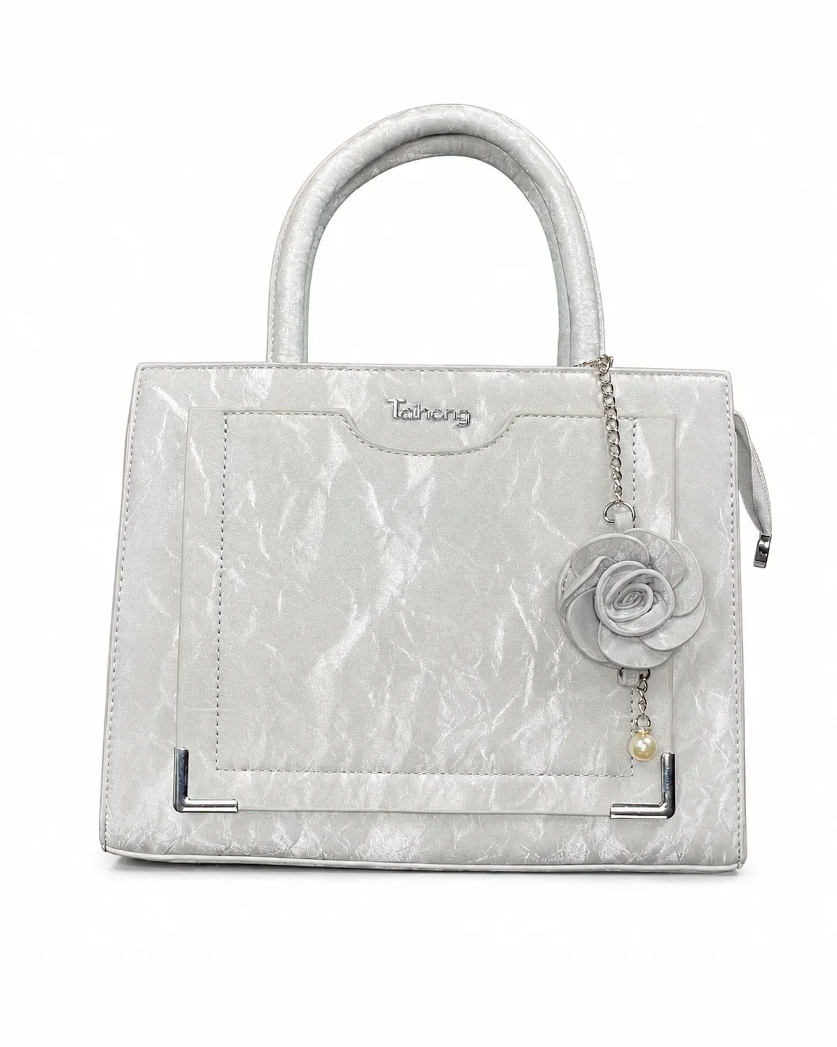 Rose Charm Structured Bag